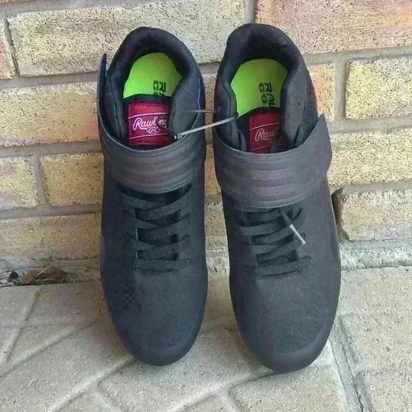 Rawlings Coolflo System Men’s 10.5D Black Baseball/Softball Cleats - Picture 2 of 12